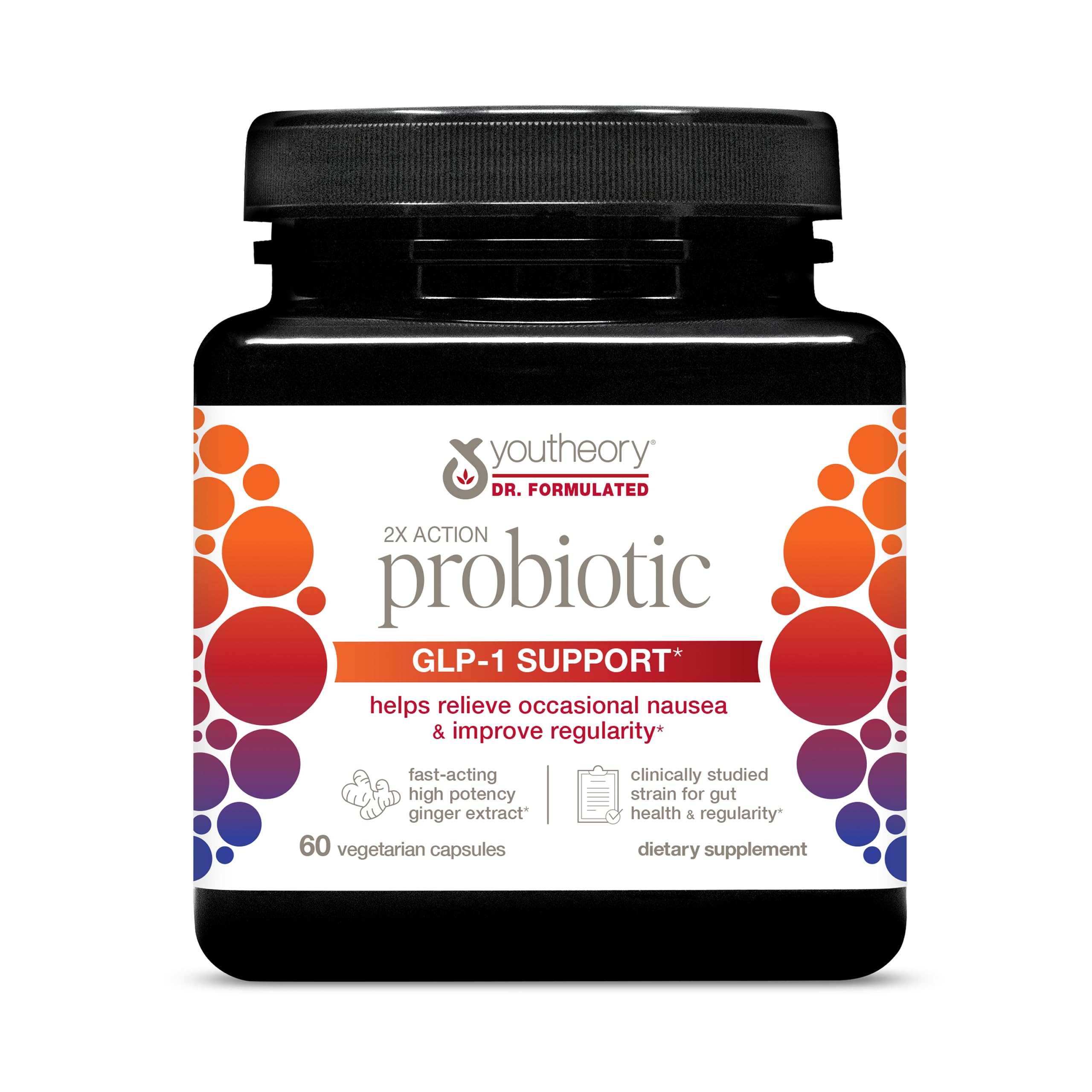 Hero image: Youtheory 2X Action Probiotic bottle