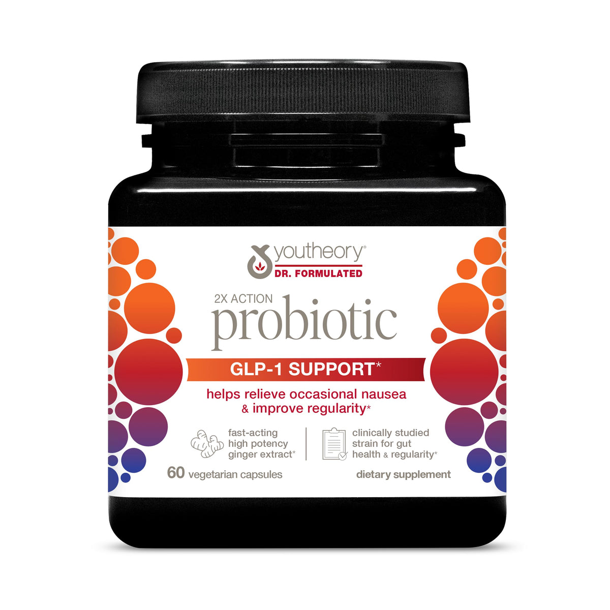 Hero image: Youtheory 2X Action Probiotic bottle