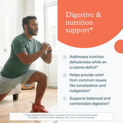 Close-up of label highlighting clinically studied probiotic strains