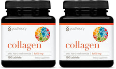 Youtheory Advanced Collagen bottle with 6,000 mg collagen peptides and Vitamin C