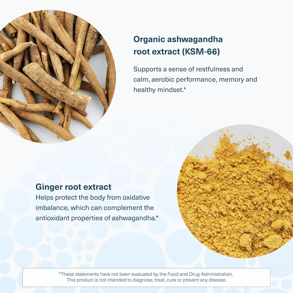 Cortisol balance and calm benefits