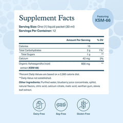 Organic KSM-66 Ashwagandha extract label