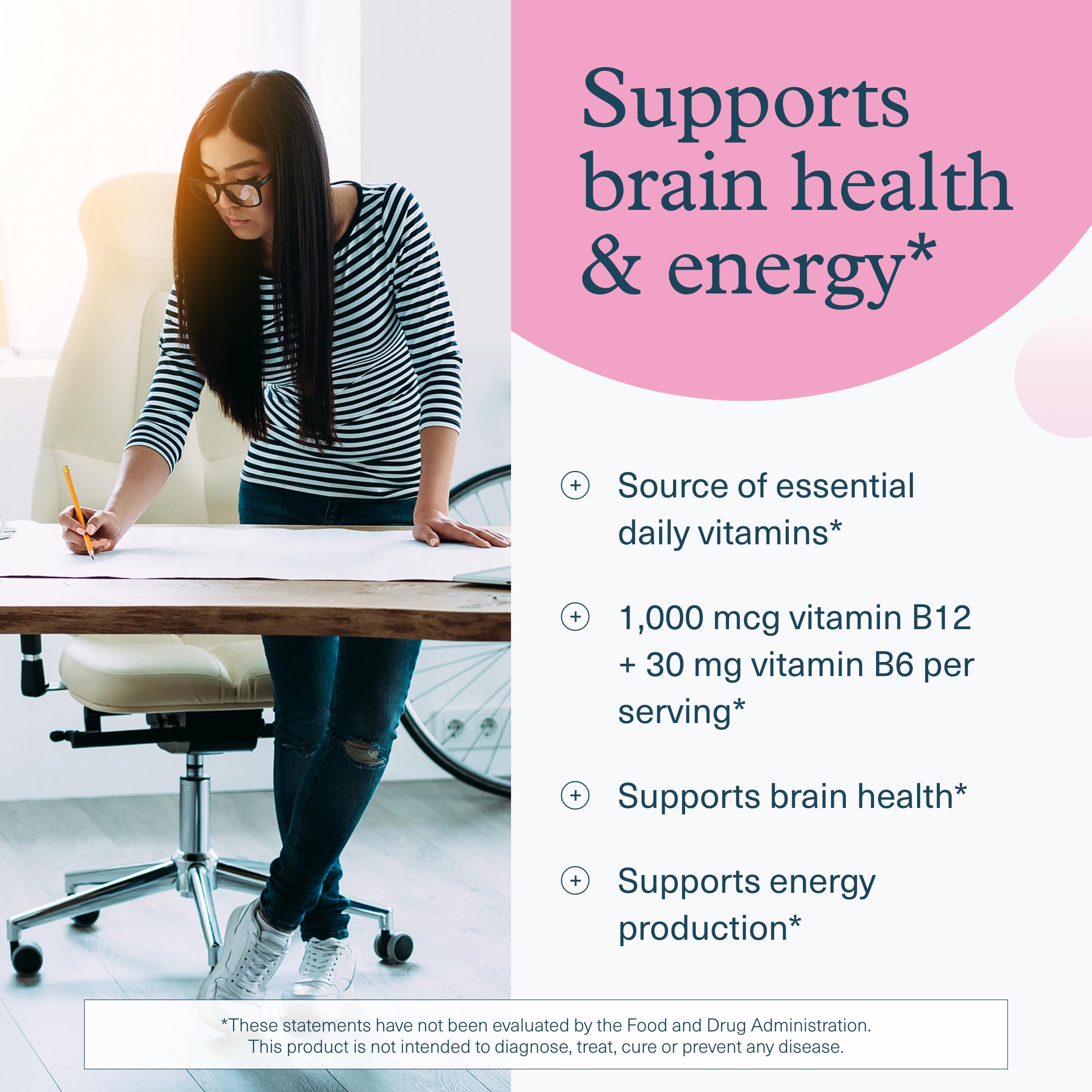 Youtheory B12B6 capsules in bottle