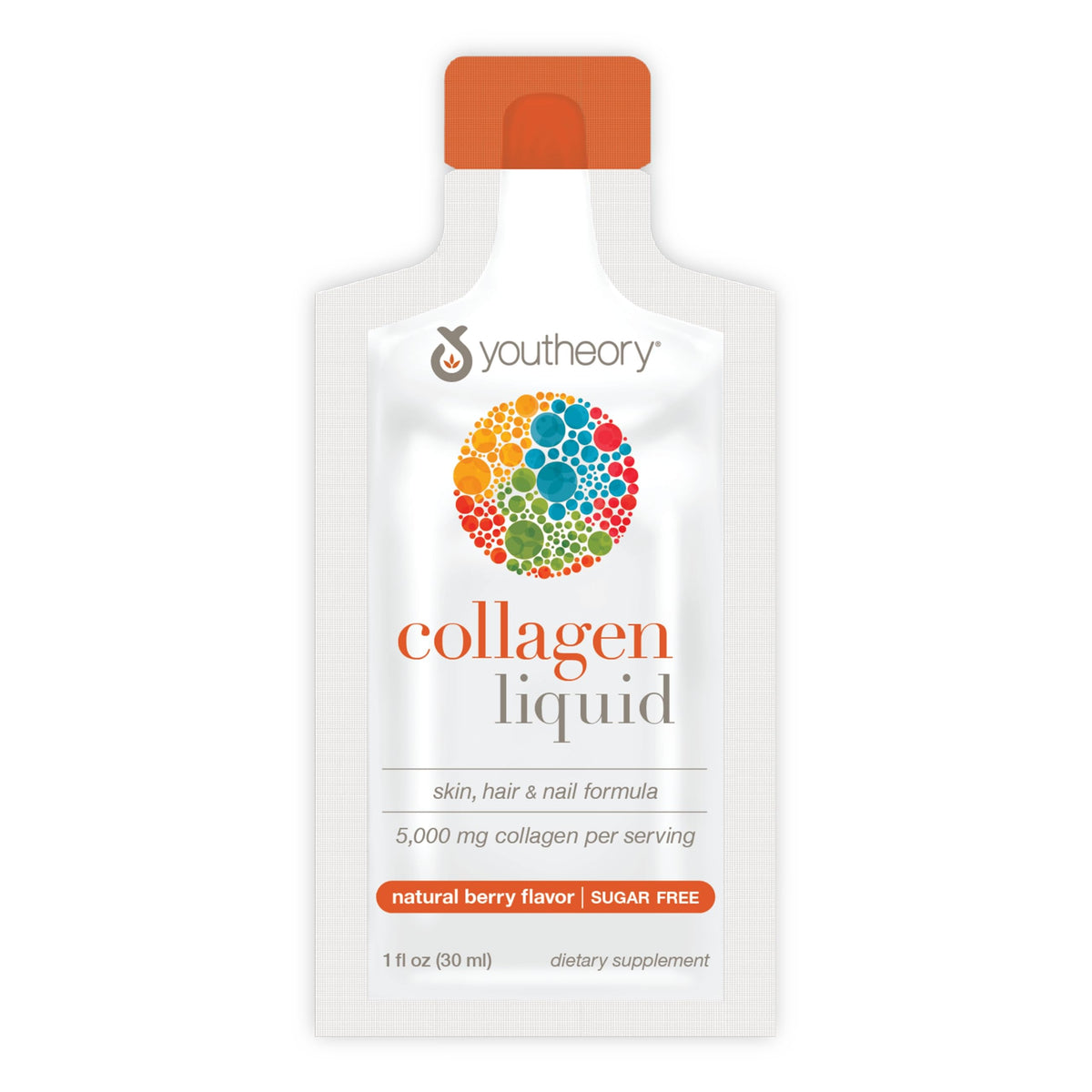 Bottle of Youtheory Collagen Liquid Berry Flavor