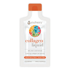 Bottle of Youtheory Collagen Liquid Berry Flavor