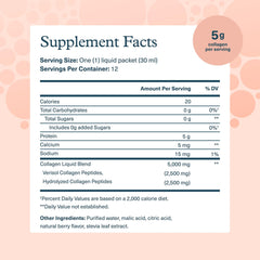 Close-up of hydrolyzed collagen peptides serving