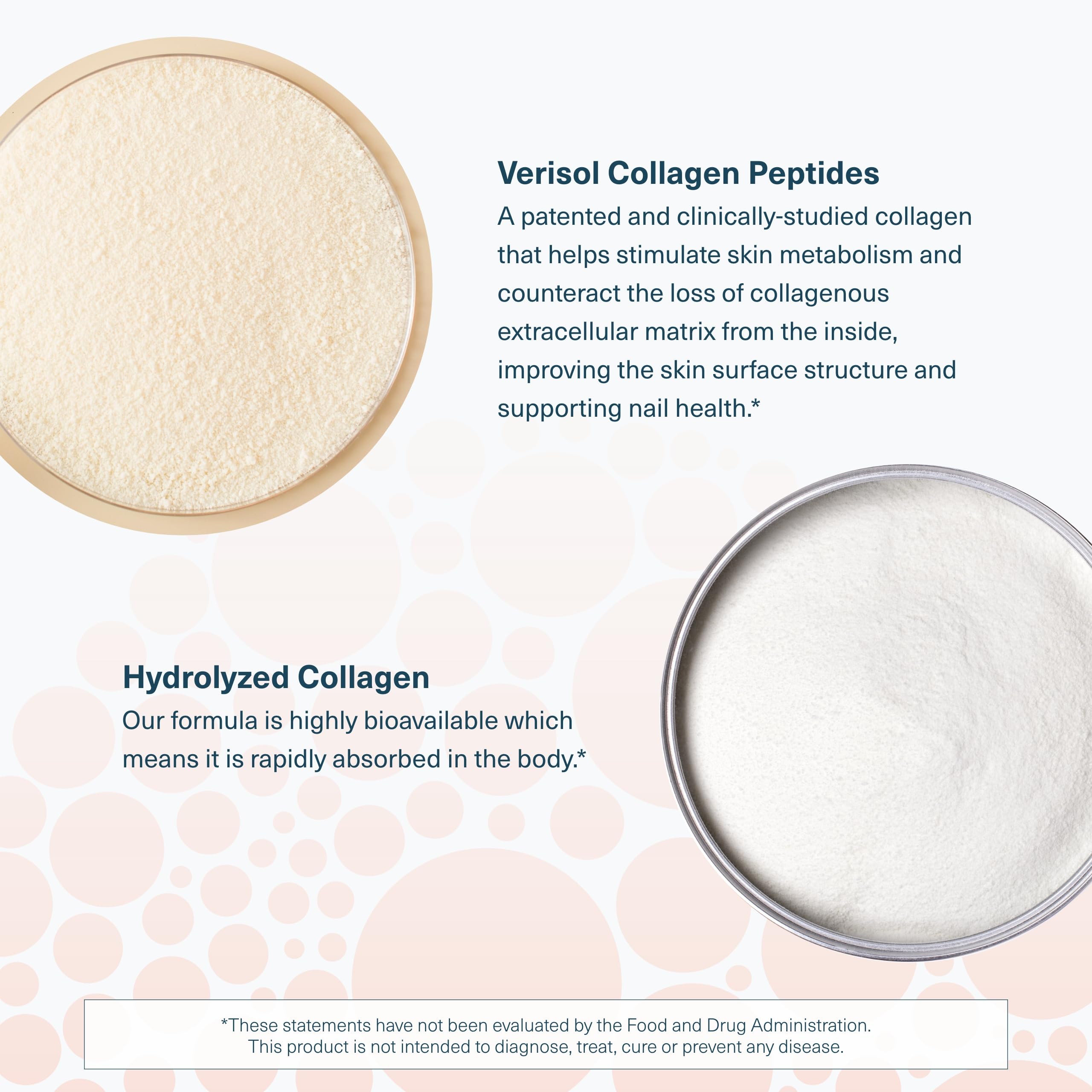 Berry flavored collagen liquid being poured