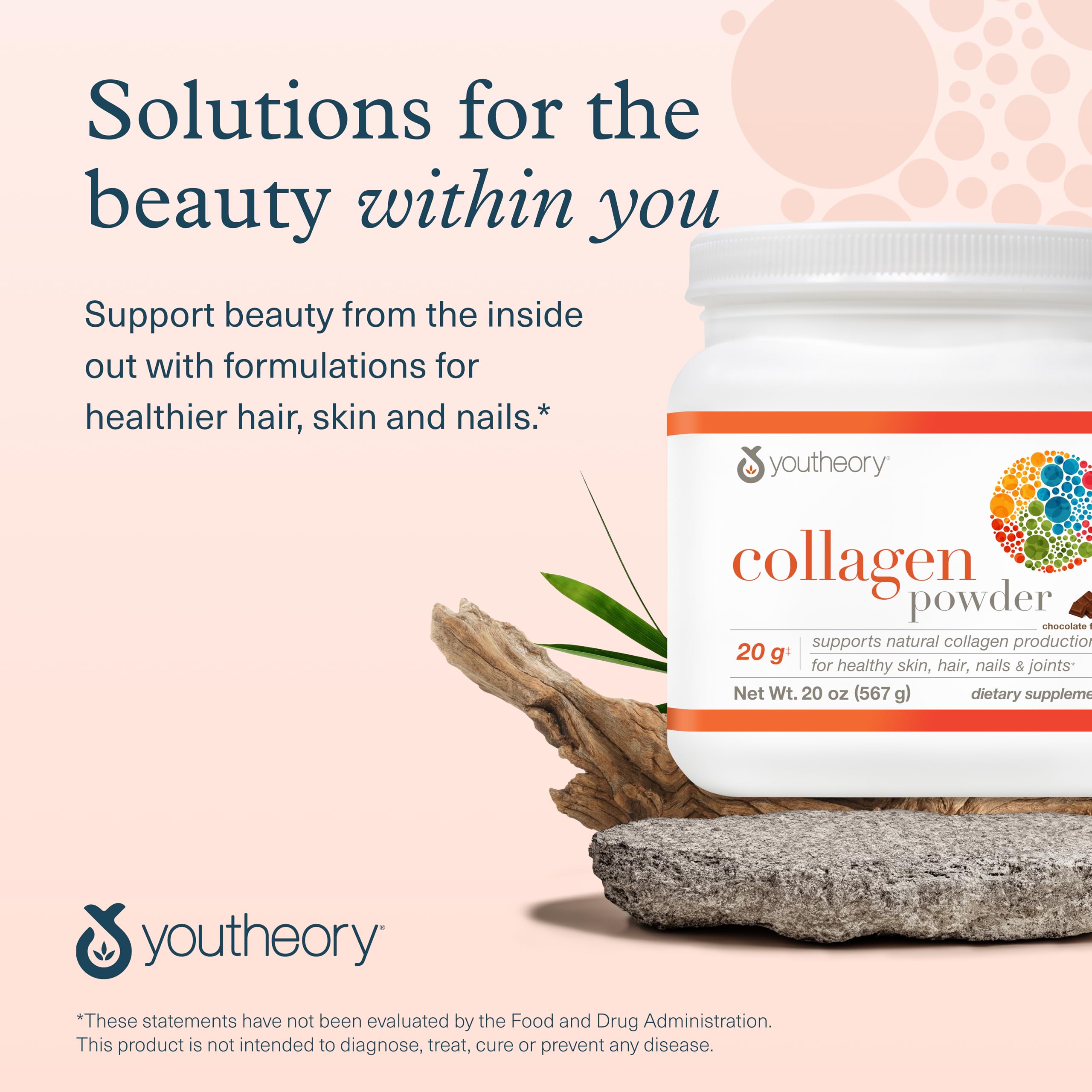 Lifestyle shot of the product with a glass of drink