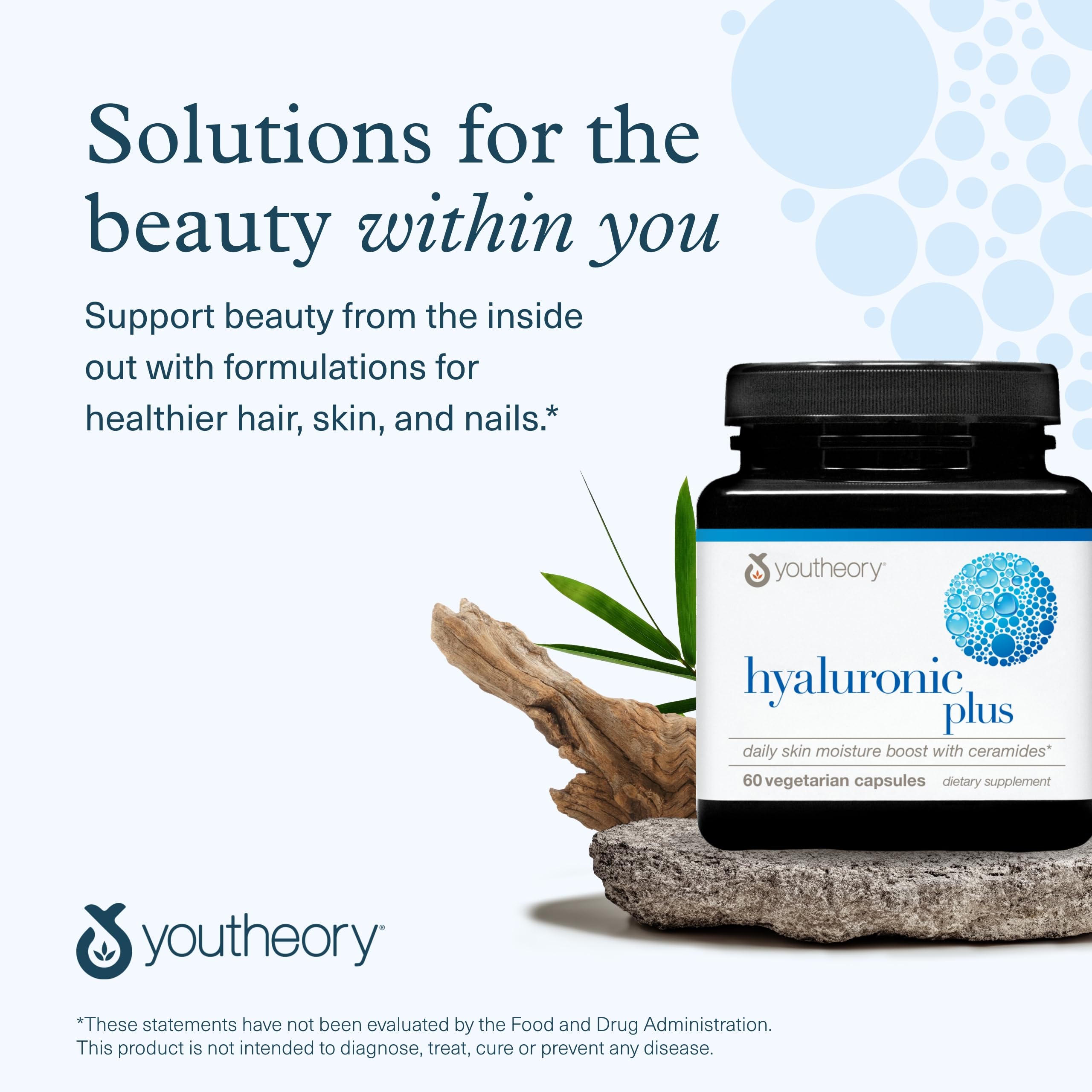 Skin hydration concept with Youtheory Hyaluronic Plus