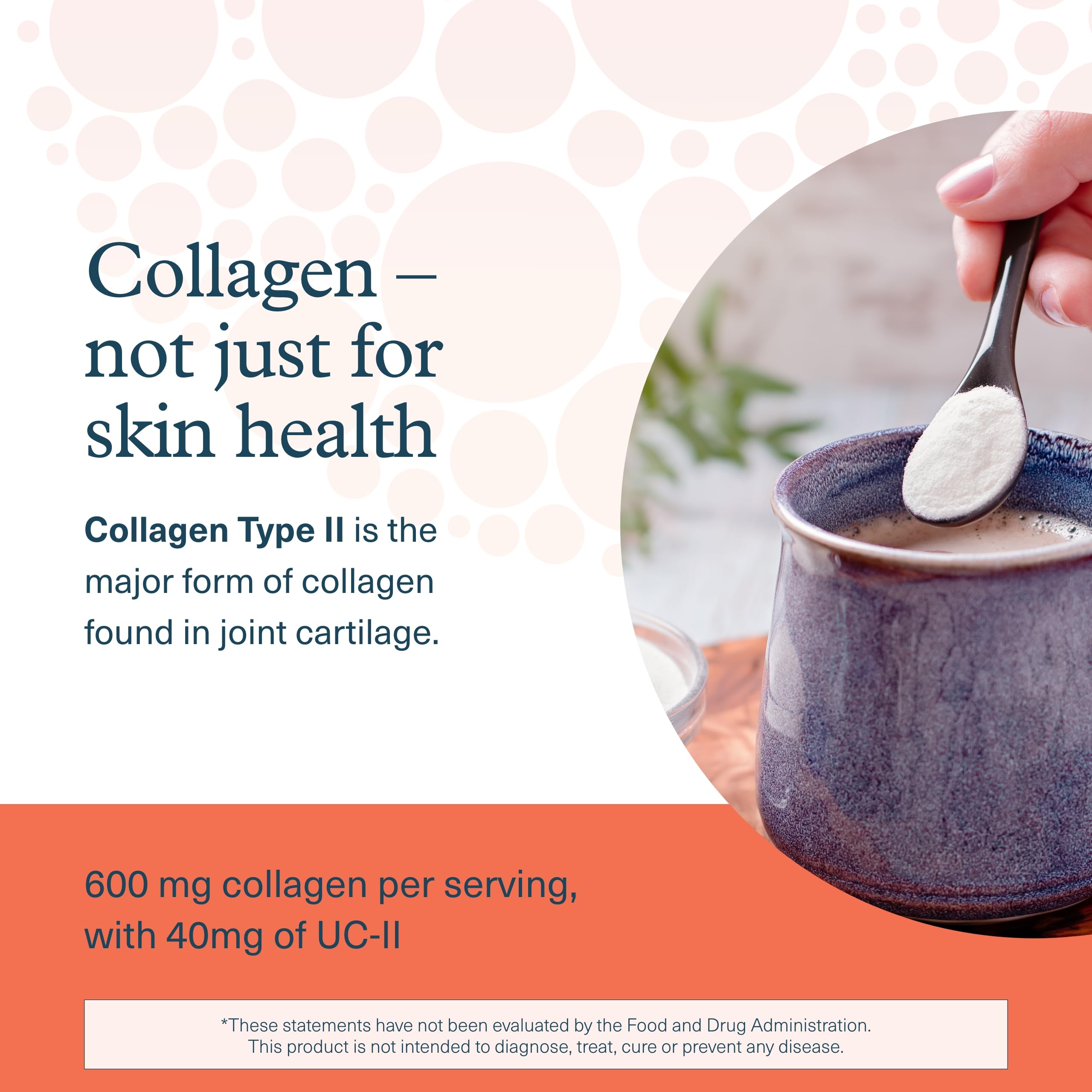 Close-up of UC-II label on Youtheory Joint Complex bottle