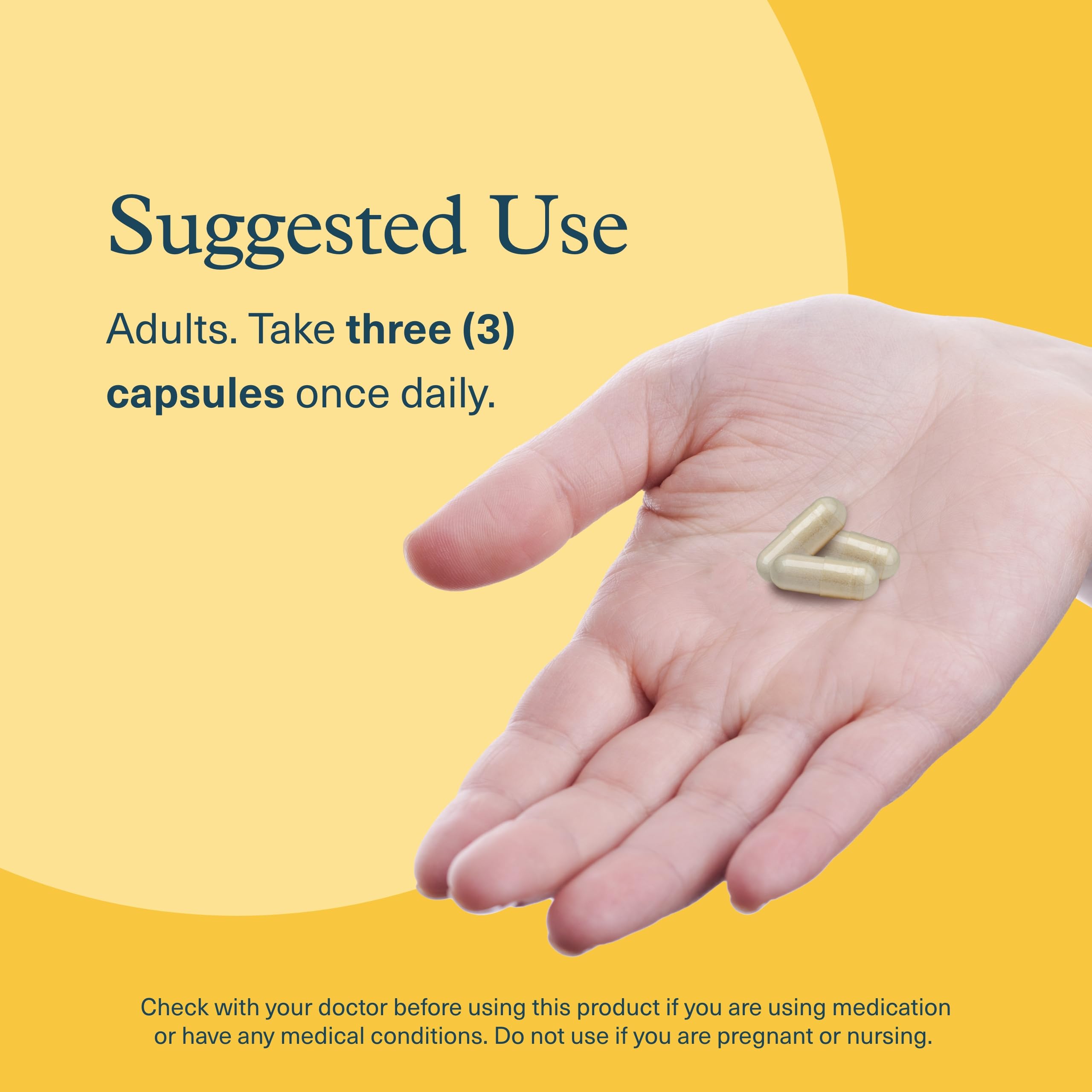 Side view of 60 vegetarian capsules bottle