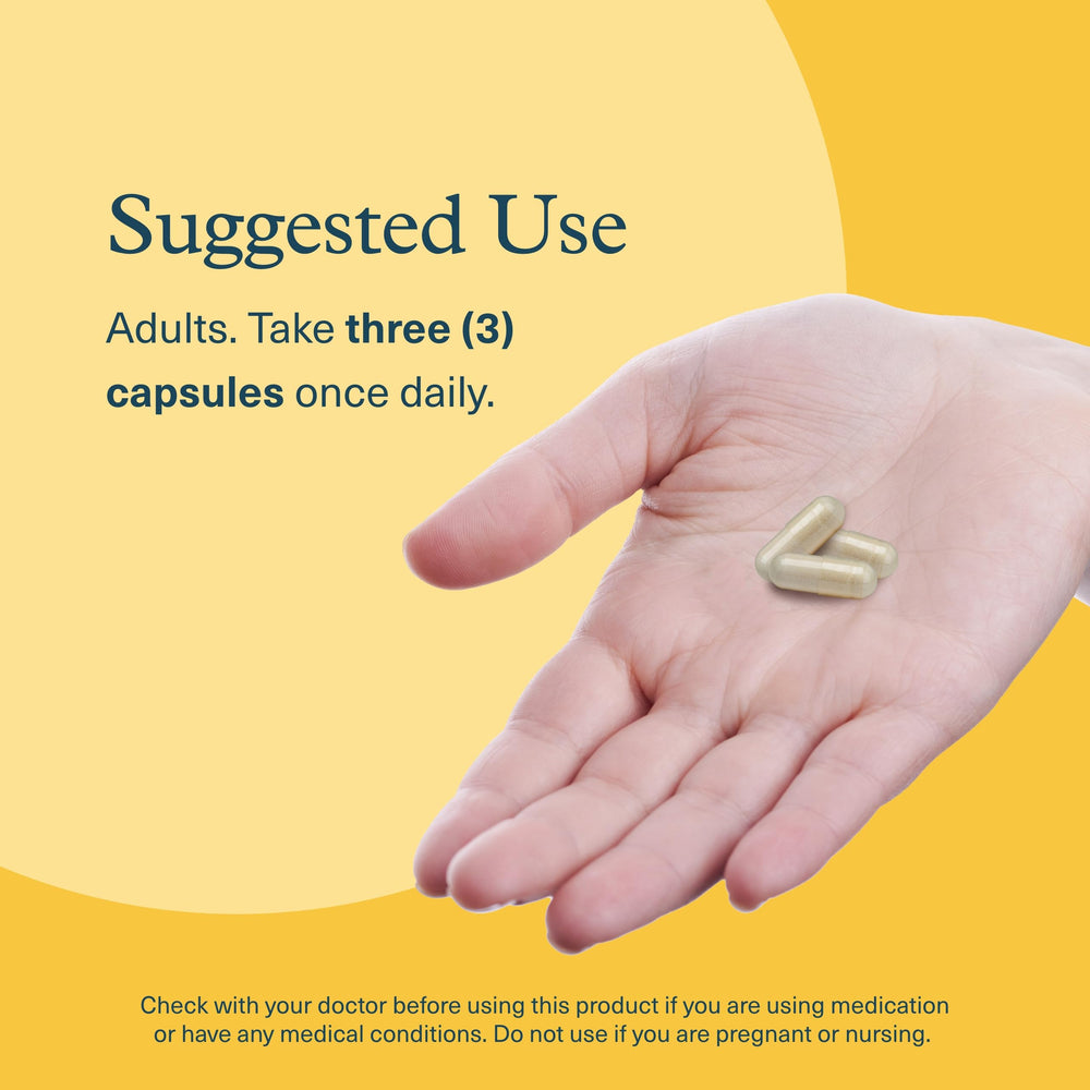 Side view of 60 vegetarian capsules bottle