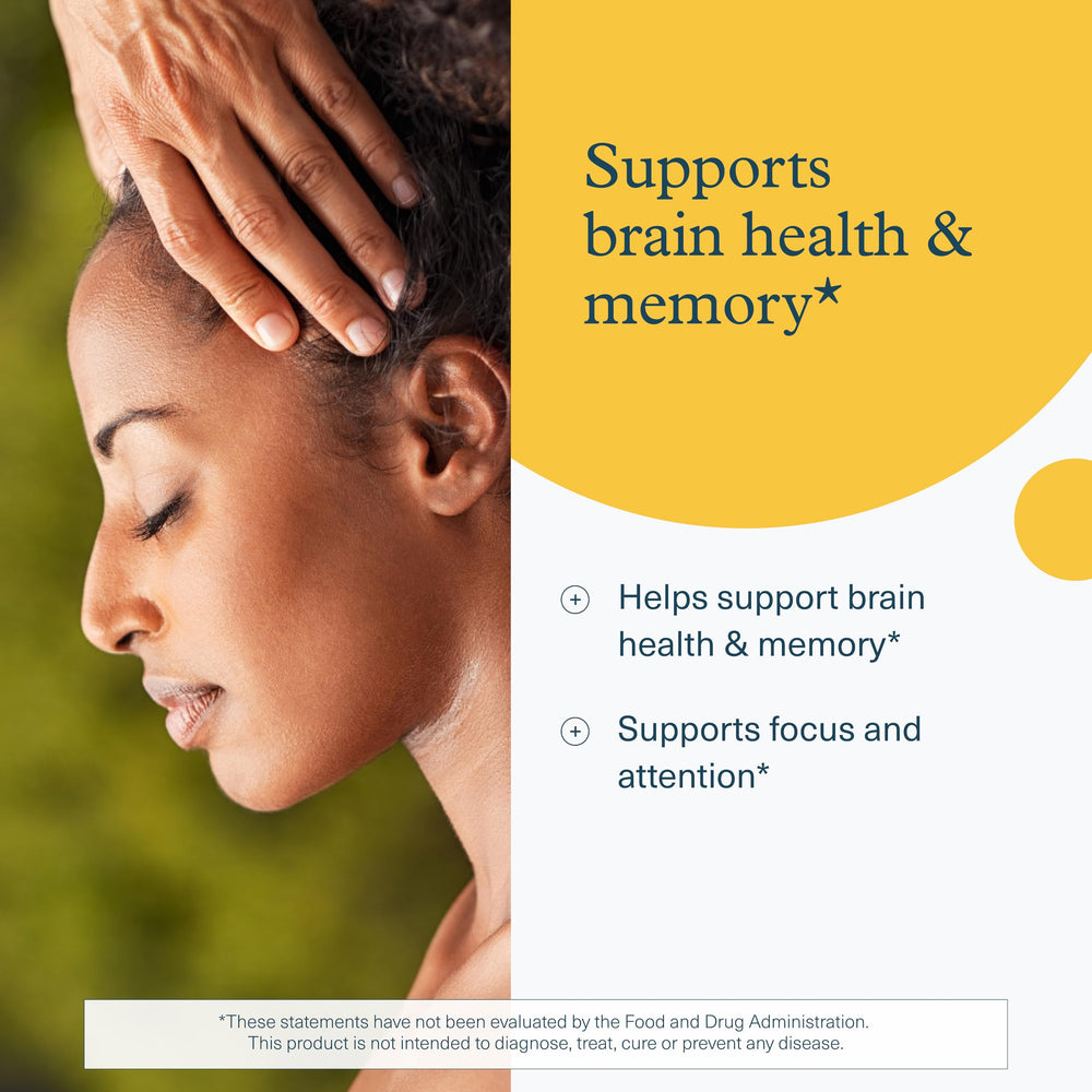 Cognizin ingredient highlighted on Youtheory Lion's Mane+ label