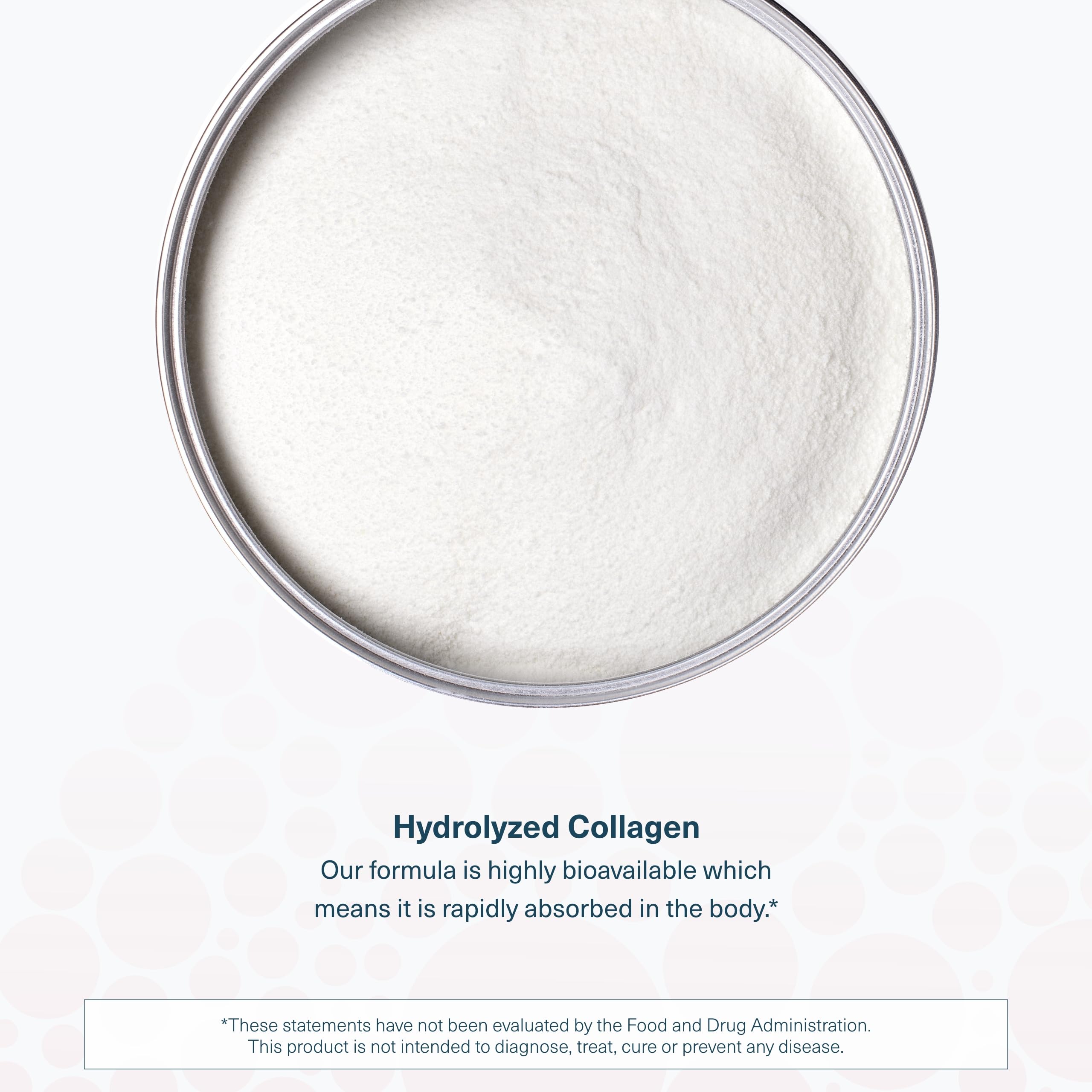 Graphic representation of hydrolyzed collagen absorption