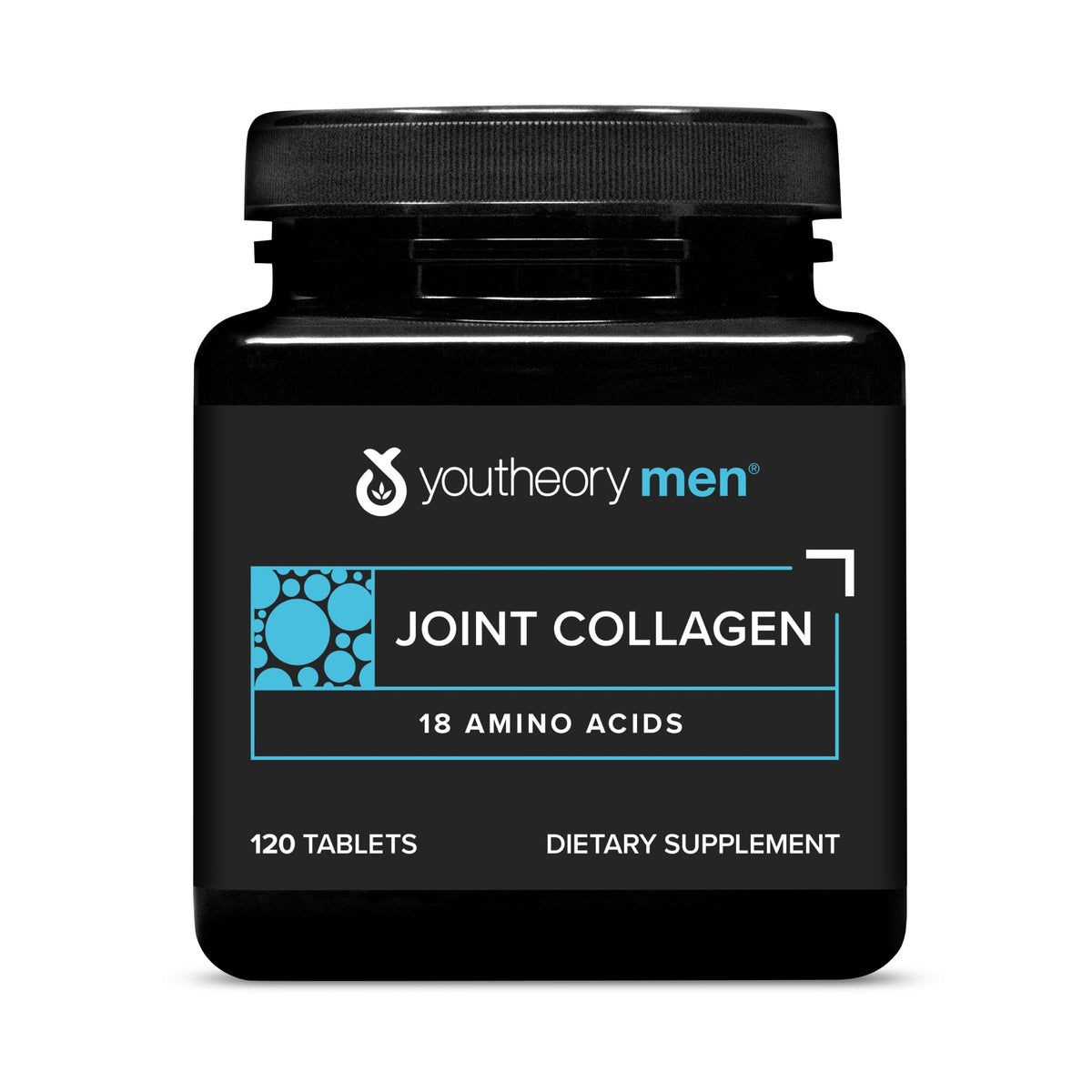 Front view of Youtheory Men's Joint Collagen bottle