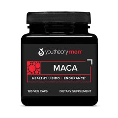 Youtheory Men's Maca vegan supplement bottle label