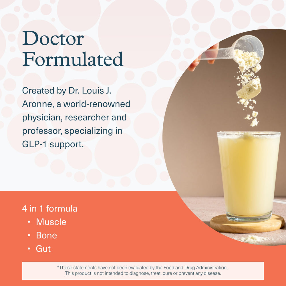 Calcium, vitamin D and myHMB included in GLP-1 protein powder