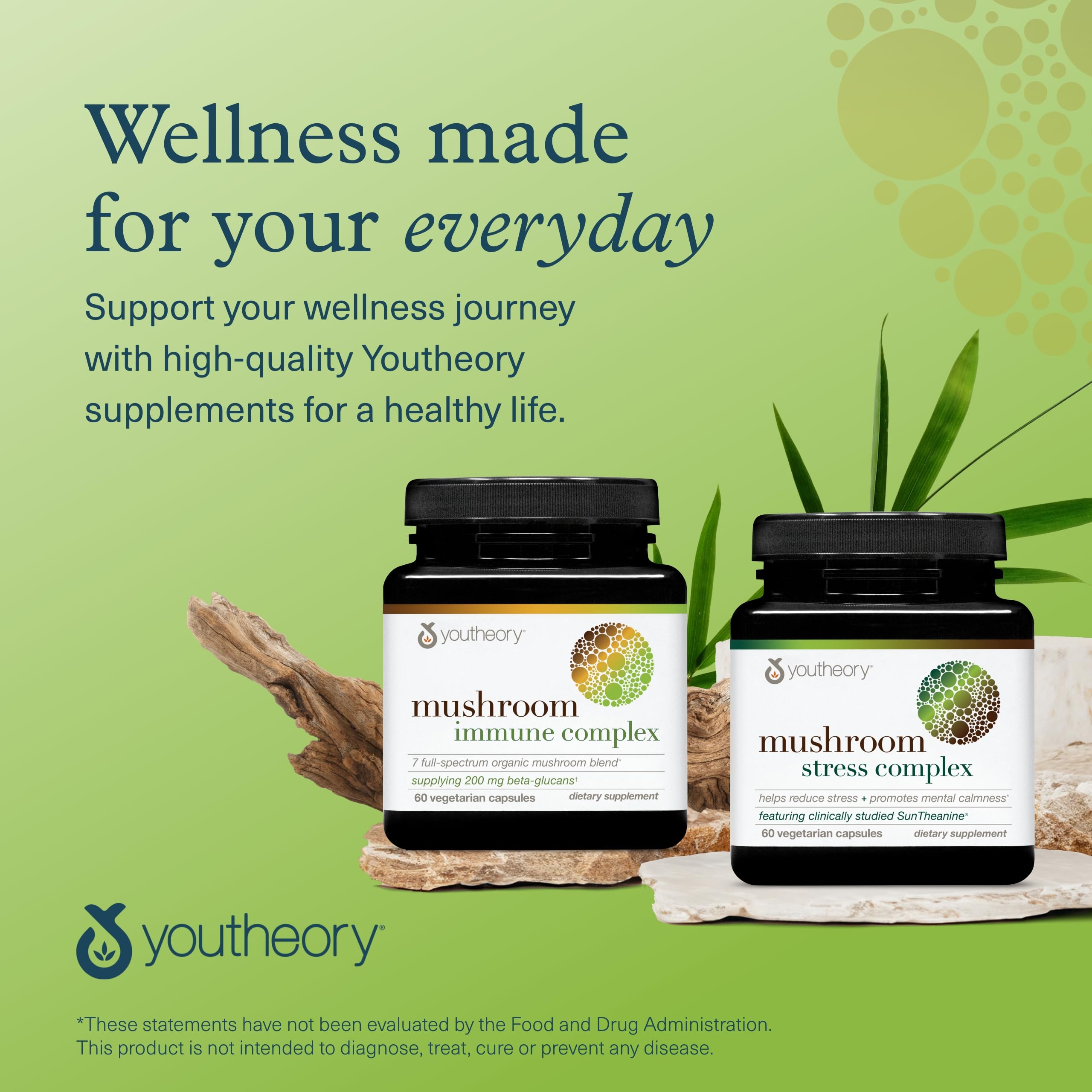 Brand wellness image with product packaging