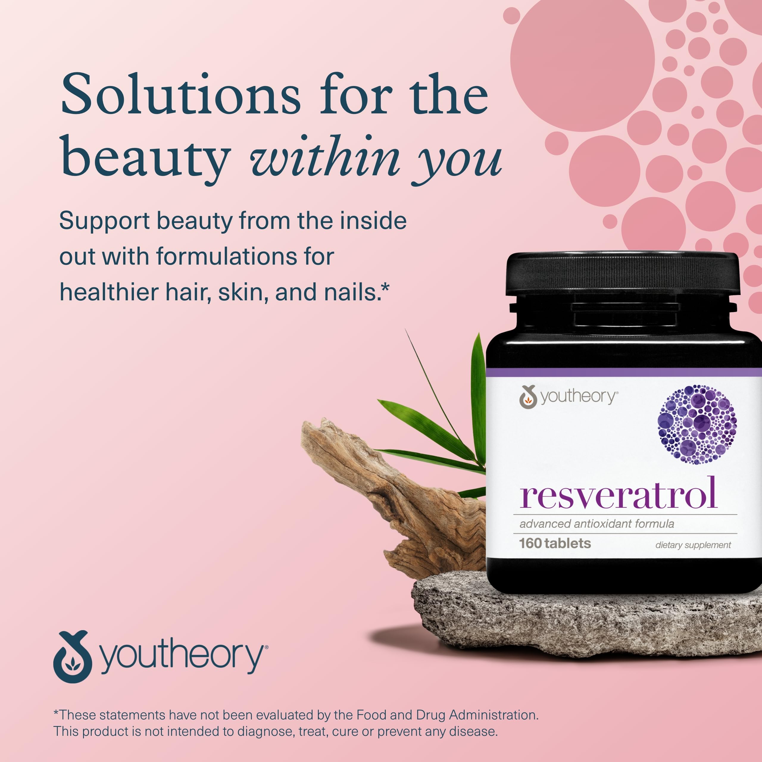 Front packaging of Youtheory Resveratrol product