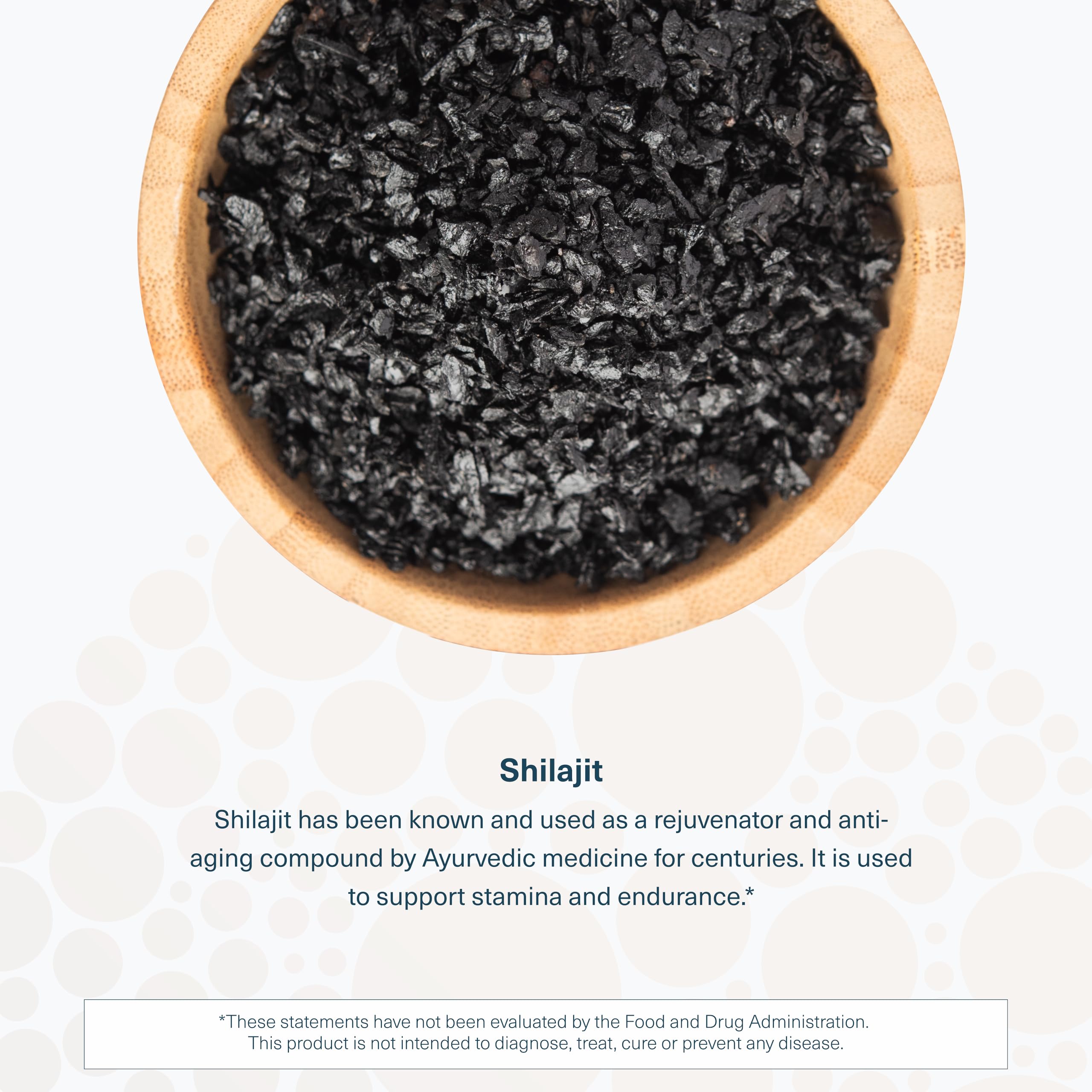 Supplement facts panel for Shilajit Advanced Capsule