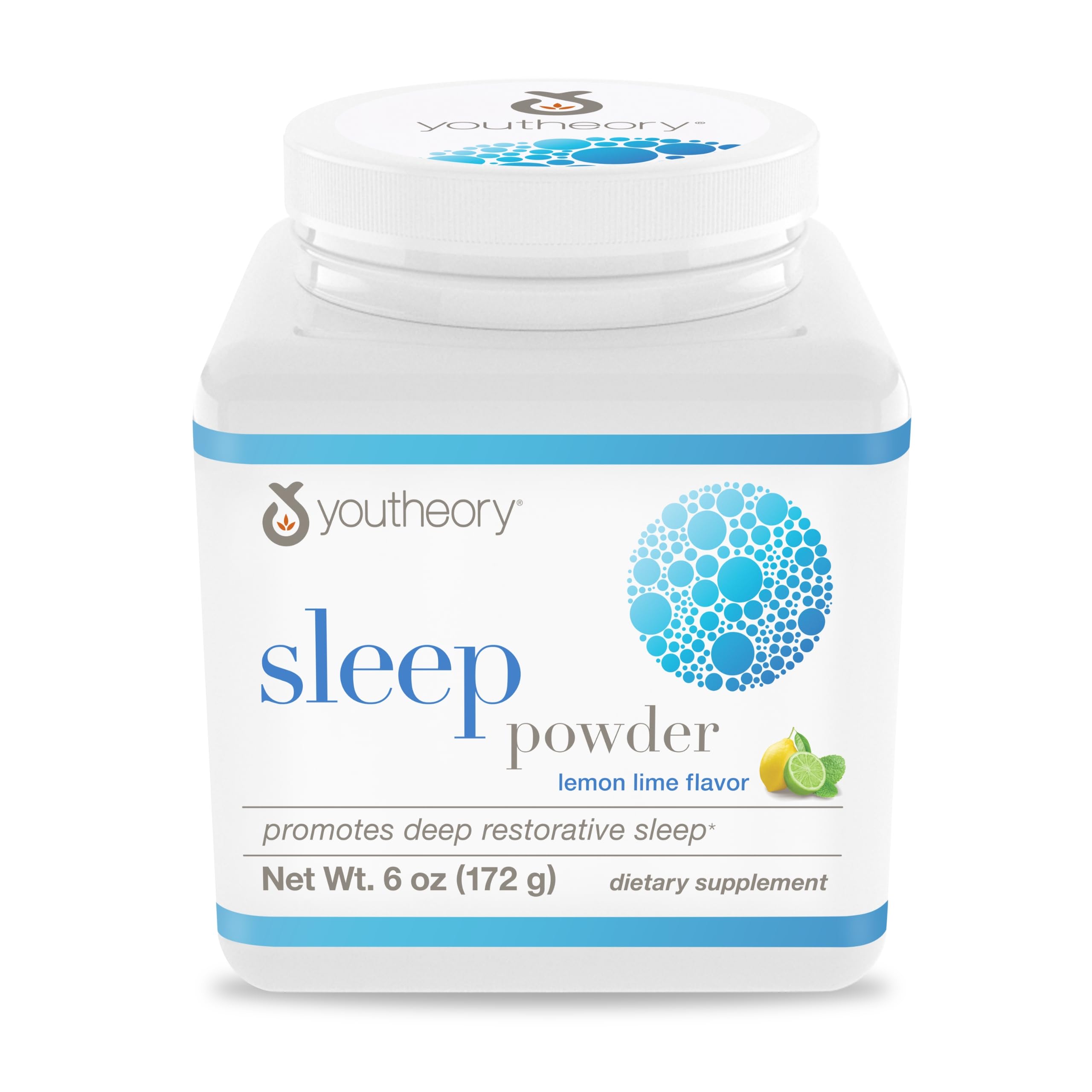 Youtheory Sleep Nighttime Powder jar on white background