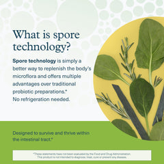 Label showing 6B CFU and prebiotics in the product