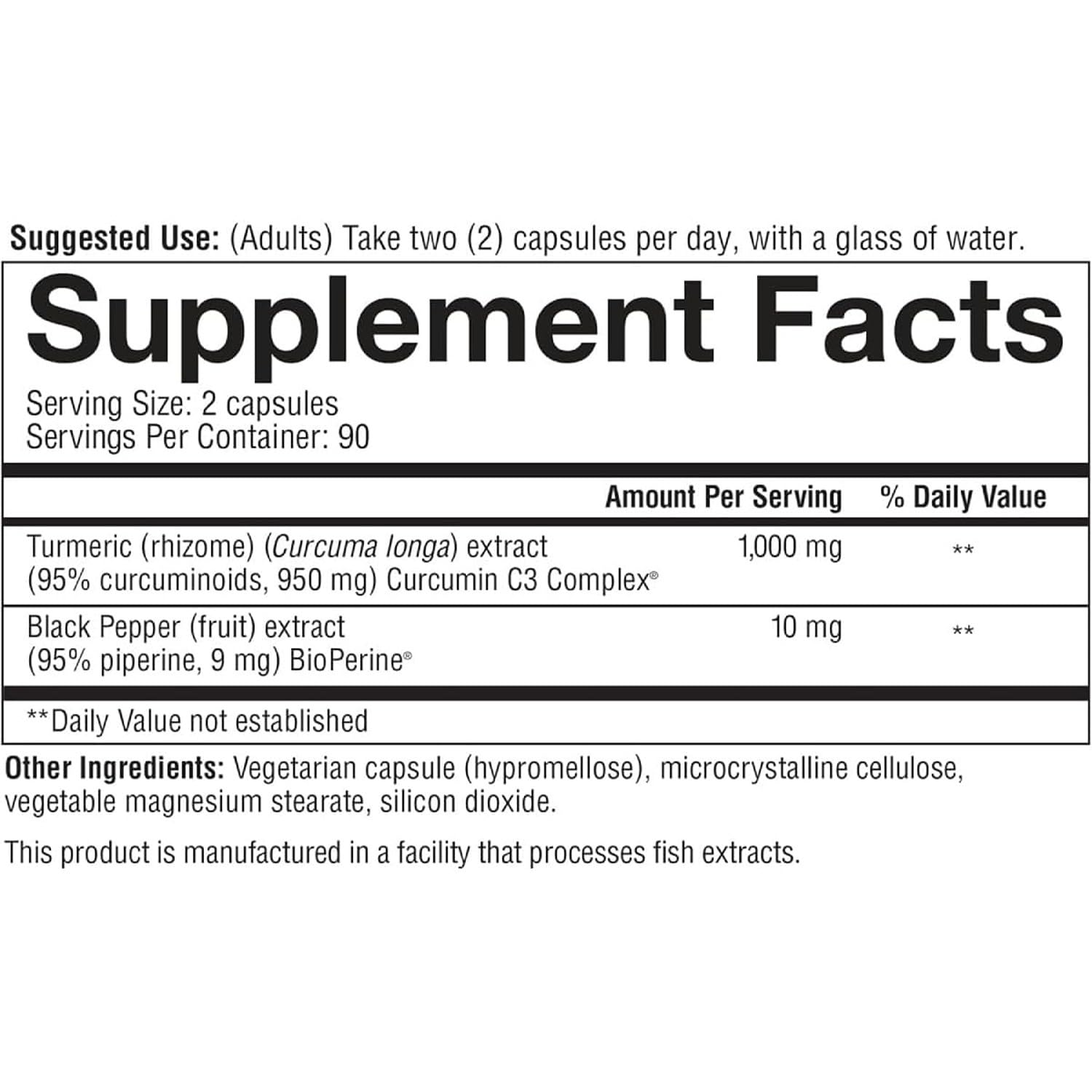 Graphic highlighting 95% curcuminoids in turmeric extract