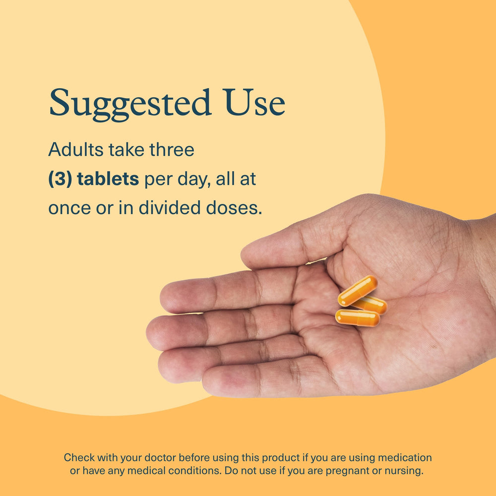 60-tablet bottle of Youtheory Turmeric