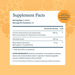 Close-up of turmeric with 95 percent curcuminoids