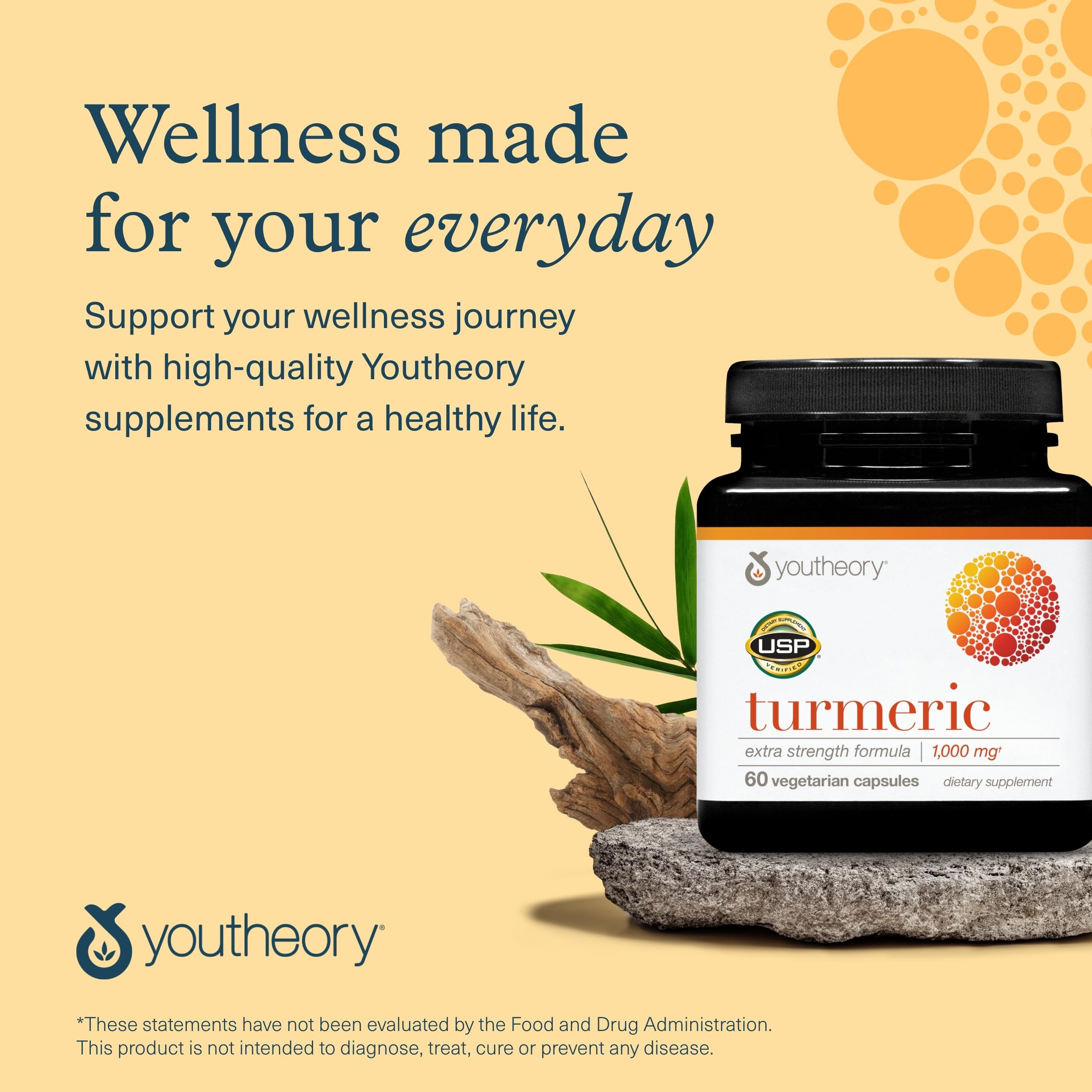 USP Verified logo on Youtheory Turmeric packaging