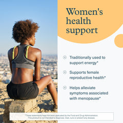 Close-up of Youtheory Women's Maca Root bottle