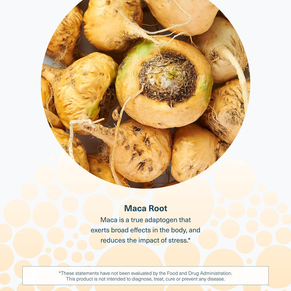 Vegan, dairy-free, soy-free and gluten-free Maca Root formula