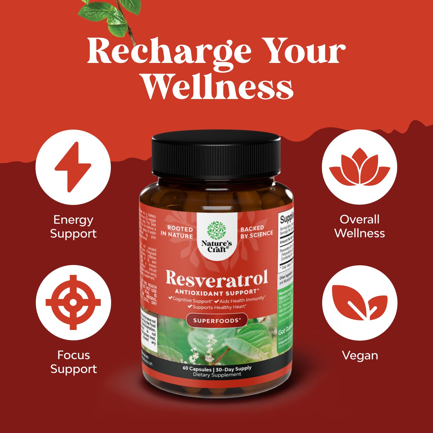 Front label highlighting AMPK activator and metabolic support