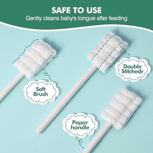 Infant gum massage with Yruzqne cleaner