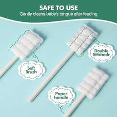 Infant gum massage with Yruzqne cleaner
