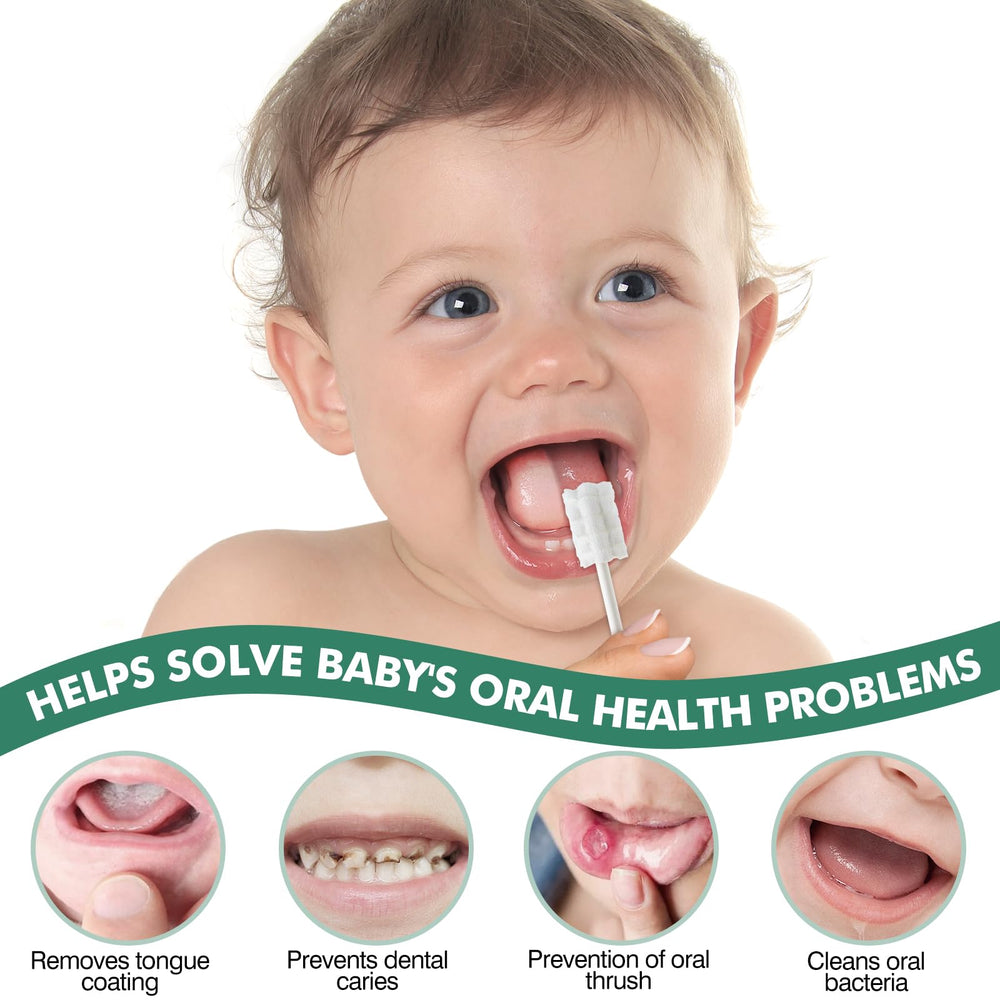Soft gauze baby toothbrush with paper handle