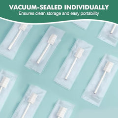 Soft gauze head and sturdy paper handle design