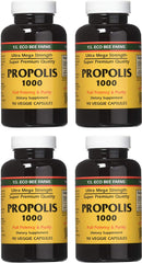 Front view of YS Eco Bee Farms Propolis 1000-90 caps Pack of 4
