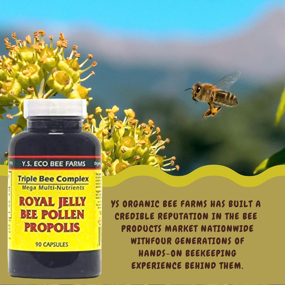 Organic honey and Royal Jelly components used in YS Organics capsules