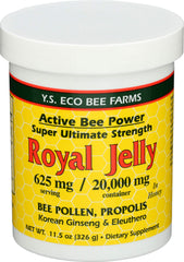 YS Royal Jelly in Honey Ult Strength jar - front view