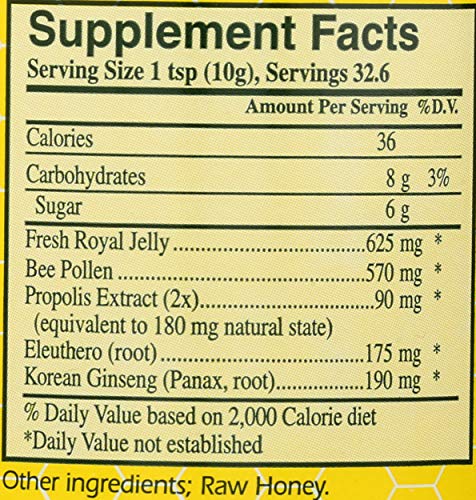 Serving size and daily dosage information