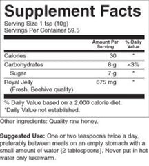 Close-up of Royal Jelly in Honey Ultra Strength Gel with spoon