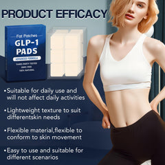 Yueur GLP-1 Patch adhered to clean dry skin