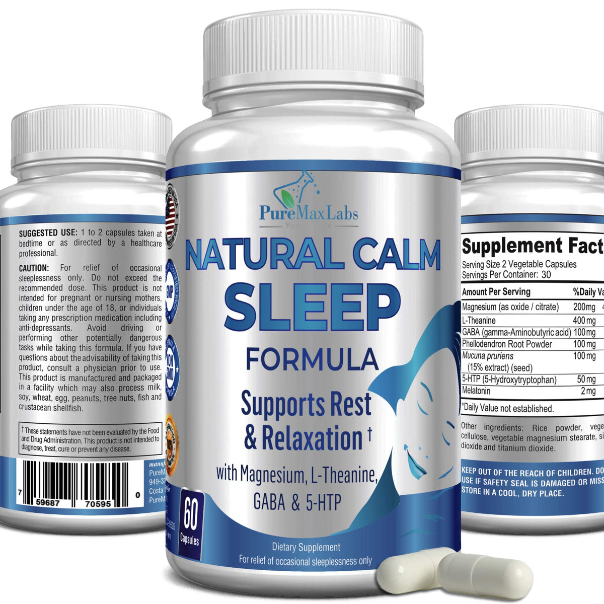 YUMMYVITE Natural Calm Sleep Aid bottle