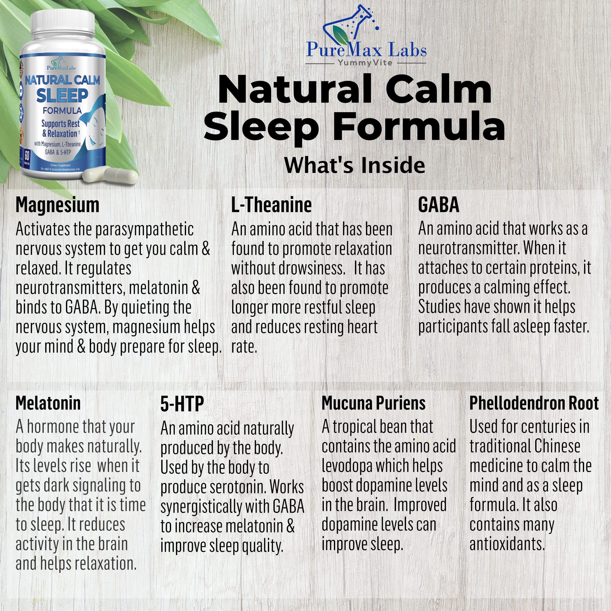 Capsules of YUMMYVITE sleep aid