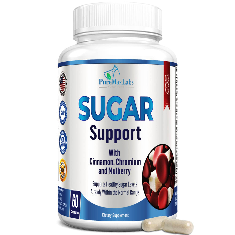 YUMMYVITE Sugar Support 60-capsule bottle label