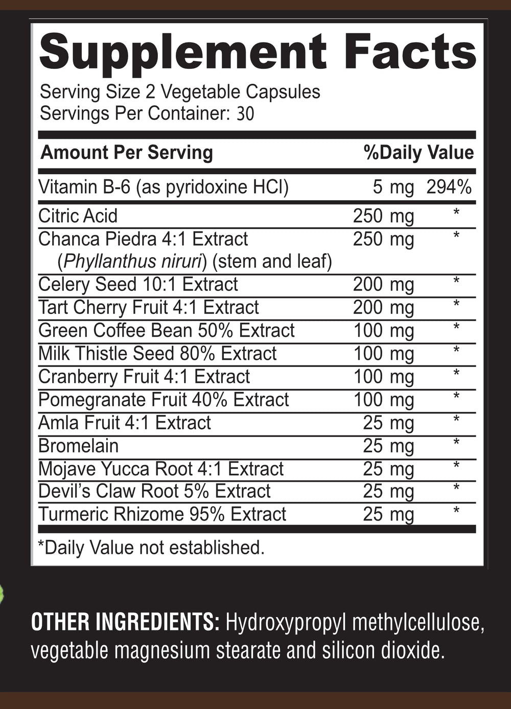 Product packaging and label of YUMMYVITE Uric Acid Advanced Formula