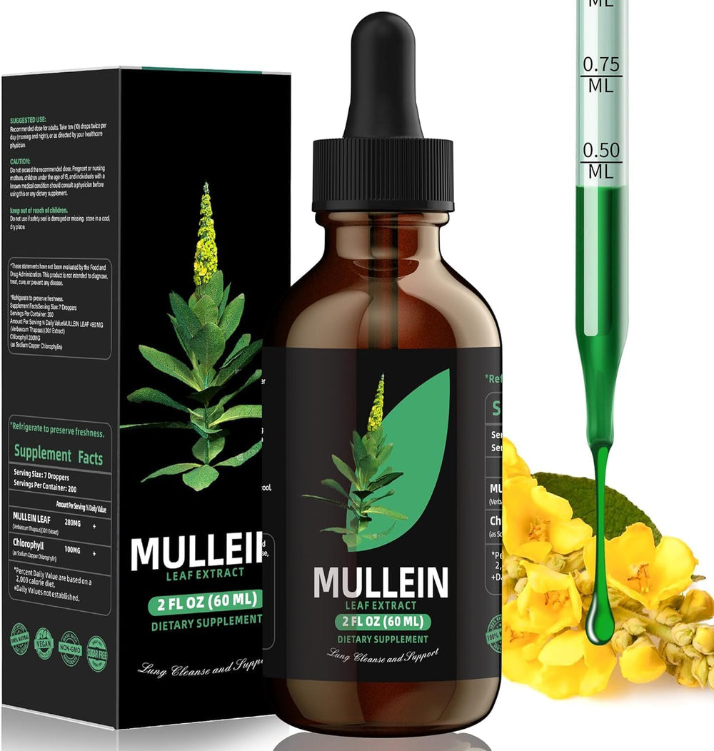 YUMOYI Chlorophyll & Mullein Drops bottle and packaging