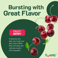 Beet root gummies texture and shape