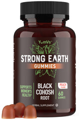Peach-flavored vegan gummies containing Black Cohosh extract